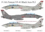 UR144286  декали  F-14 Tomcat VF-41 Black Aces Pt.1  (1:144) 2000002172628