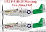 UR32128  декали  P-51D-25 Mustang Iwo Jima, 1945, with stencils, with insignia  (1:32) 2000002149507