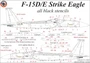 UR32213  декали  F-15E Strike Eagle stencils all black version  (1:32) 2000002149538