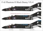 UR32284  декали  F-4J Phantom-II Black Bunny VX-4 with stencils  (1:32) 2000002210306