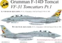 UR32295  декали  Grumman F-14D Tomcat VF-31 Tomcatters Pt.1  (1:32) 2000002210337