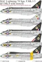 UR32328  декали  BAC Lightning 74 Sqn. F.Mk.1/3 &T.Mk.4 with stencils  (1:32) 2000002205579