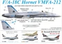 UR48100  декали  F/A-18C Hornet VMFA-212 with masks  (1:48) 2000002140009
