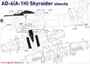 UR48151  декали  AD-6 (A-1H) Skyraider stencils (white)  (1:48) 2000002149446