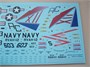UR48161  декали  RA-5C Vigilante RVAH-12 USS Saratoga, with stencils  (1:48) 2000002140108