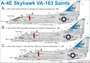UR48171  декали  A-4E Skyhawk "Hanoi Hilton - guests from VA-163" with stencils  (1:48) 2000002140122