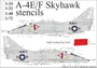 UR48176  декали  A-4E/F Skyhawk Stencils  (1:48) 2000002140160