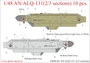 UR48181  декали  AN/ALQ-131(2/3 sections) 10 pcs.  (1:48) 2000002140184