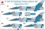 UR48188  декали  F-16C/D Fighting Falcon, Aggressors Pt.1  (1:48) 2000002140269