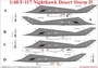 UR48194  декали  F-117A Nighthawk "Desert Storm Pt.2 with stencils  (1:48) 2000002140320