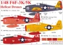 UR48205  декали  F6F-3K/5K Hellcat Drones   (1:48) 2000002140412