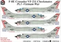 UR48216  декали  F-8E Crusader VF-211 Checkmates Pt.1  (1:48) 2000002140535