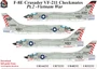 UR48232  декали  F-8E Crusader VF-211 Checkmates Pt.2 with stencils  (1:48) 2000002140689