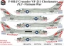 UR48234  декали  F-8H/J Crusader VF-211 Checkmates Pt.2 with stencils  (1:48) 2000002140702