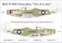 UR48239  декали  P-400 Airacobra Air-A-Cutie with stencils  (1:48) 2000002140740