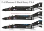 UR48284  декали  F-4J Phantom-II Black Bunny VX-4 with stencils  (1:48) 2000002172574