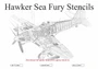 UR48288  декали  Hawker Sea Fury stencils  (1:48) 2000002172666