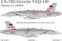 UR48308  декали  EA-18G Growler VAQ-140  (1:48) 2000002198031