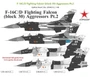 UR48312  декали  F-16C/D Fighting Falcon, Aggressors Pt.2 (Aliaska Arctic)  (1:48) 2000002204534