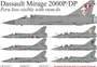 UR48335  декали  Dassault Mirage 2000P/DP Peru low visible with stencils  (1:48) 2000002221623