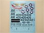 UR4876  декали  A-1H Skyrader VA-176 with stencils  (1:48) 2000002141020