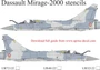 UR72122  декали  Dassault Mirage 2000 B/C/D/N stencils  (1:72) 2000002149347