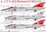 UR7215  декали  F-4J/S Phantom-II VMFA-232, no stencils  (1:72) 2000002141112