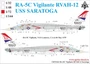 UR72161  декали  RA-5C Vigilante RVAH-12 USS Saratoga, with stencils  (1:72) 2000002141181