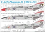 UR7217  декали  F-4J/S Phantom-II VMFA-235, no stencils  (1:72) 2000002141204
