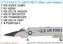 UR72180  декали  F-100/101/102/104/105/106&F-4 Phantom-II USAF insignia (dark blue)  (1:72) 2000002141297