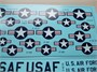 UR72180  декали  F-100/101/102/104/105/106&F-4 Phantom-II USAF insignia (dark blue)  (1:72) 2000002141297