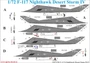 UR72196  декали  F-117A Nighthawk "Desert Storm Pt.4 with stencils  (1:72) 2000002141402