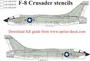 UR72197  декали  F-8 Crusader stencils  (1:72) 2000002141419