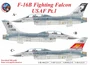 UR72223  декали  F-16B Fighting Falcon USAF Pt.1  (1:72) 2000002141624