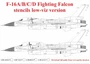 UR72227  декали  F-16A/B/C/D Fighting Falcon stencils low-viz version  (1:72) 2000002148425