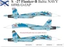 UR72236  декали  С-27 Flanker-B Baltic NAVY 689th GvIAP, without stencils  (1:72) 2000002141730