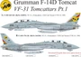 UR72295  декали  Grumman F-14D Tomcat VF-31 Tomcatters Pt.1  (1:72) 2000002180302