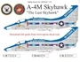 UR72323  декали  A-4M Skyhawk "The Last Skyhawk"  (1:72) 2000002204633