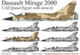 UR72336  декали  Dassault Mirage 2000 UAE/Qatar/Egypt with stencils  (1:72) 2000002221296