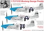 UR7236  декали  P-51D-5/30 Mustang George Preddy, with stencils  (1:72) 2000002141990