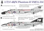 UR7240  декали F-4B/N Phantom-II VMFA-314 FFA(removable film)  (1:72) 2000002148395