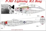 UR7243  декали  P-38J Lightning R.I. Bong, with stencils  (1:72) 2000002142010