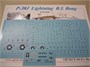 UR7243  декали  P-38J Lightning R.I. Bong, with stencils  (1:72) 2000002142010