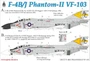 UR727  декали  F-4B/J Phantom-II VF-103, no stencils  (1:72) 2000002149439