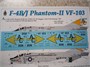 UR727  декали  F-4B/J Phantom-II VF-103, no stencils  (1:72) 2000002149439