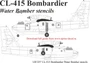 UR7297  декали  CL-415 Bombardier Water Bomber stencils  (1:72) 2000002142072