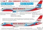 URC14416  декали  T-204 RED WINGS for Zvezda  (1:144) 2000002148548