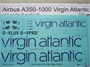 URC14420  декали  A350-1000 Virgin Atlantic mask+decal set for Zvezda kit  (1:144) 2000002149286