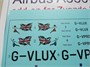 URC14420  декали  A350-1000 Virgin Atlantic mask+decal set for Zvezda kit  (1:144) 2000002149286