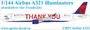 URP1  декали  Airbus A321 for Zvezda kit (clear)  (1:144) 2000002150428